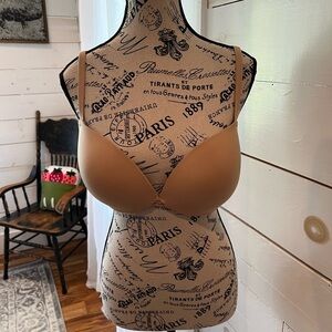 Skims padded push up bra size 34DD, tan, Kim Kardashian, nude bra
